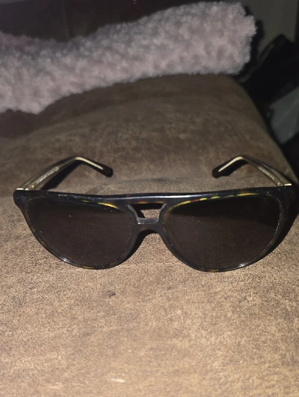 Authentic Burberry BE4254 Pilot Sunglasses Tortoiseshell Icon Stripe 58mm
